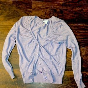 Ann Taylor Wool Blouse in Purple